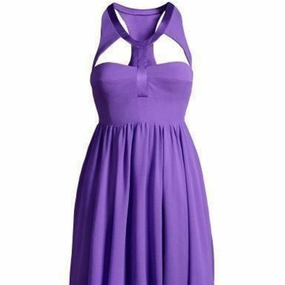 VERSACE Limited Edition H&M 100% Silk PURPLE Dress